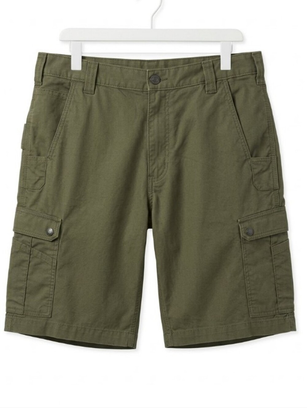 Mens Carhartt Relaxed Fit Ripstop Cargo Utility Work Shorts Olive Green Sz 36